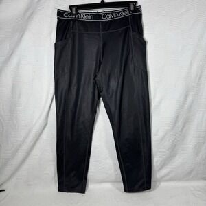 Calvin Klein Women's Athletic High Waist Leggings Pant Black size L